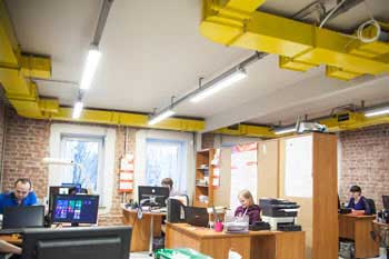 Светодиодное офисное освещение для инженерно-строительной компании
